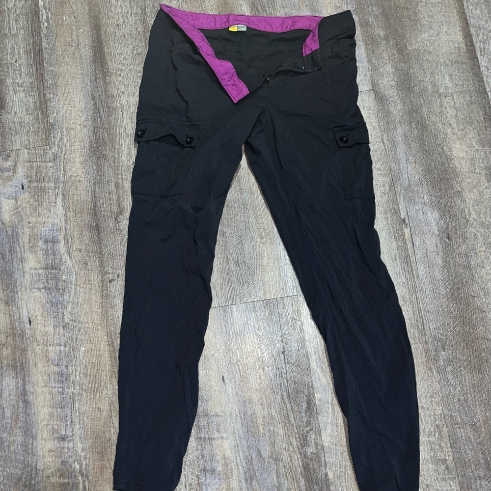 Eddie Bauer Black and Purple Women's Pants